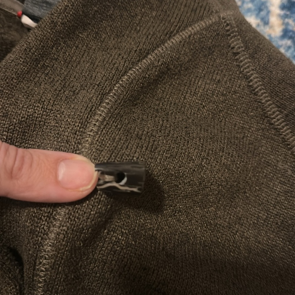 North Face Brown Pullover Toggle Sweater Size Xl - image 4